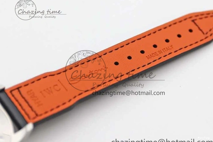 MIROTIME 0311 Vibrant Mark XVIII IW327001 SS M+F 1:1 Best Edition Black Dial on Black Leather Strap A 7055